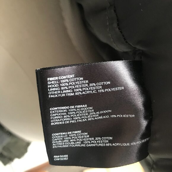 Buffalo David Bitton Outerwear Green Belted Jacket Faux Fur Hood Size M - Picture 9 of 12